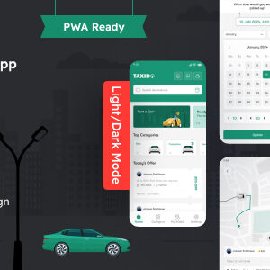 Taxido – Taxi Booking Mobile App PWA Template