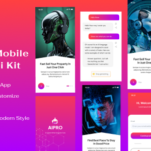 Aipro - AI Chatbot Mobile App HTML Template