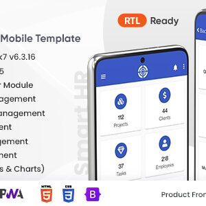 SmartHR - HR and Payroll Management PWA Mobile App Template